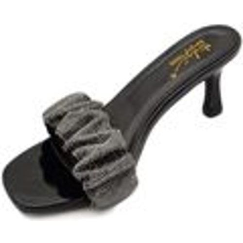 Sandali Sandalo gioiello donna tacco sottile 7 cm fascia arricciat - Malu Shoes - Modalova