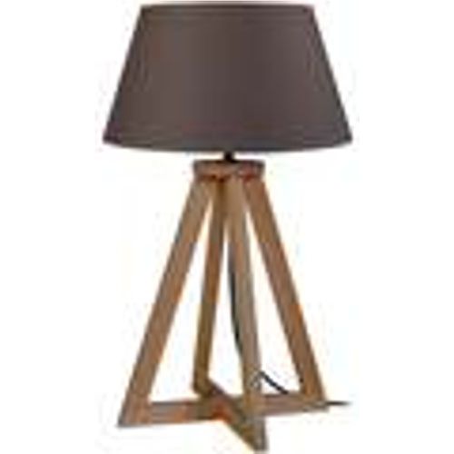 Lampade d’ufficio lampada da comodino tondo legno scuro e - Tosel - Modalova