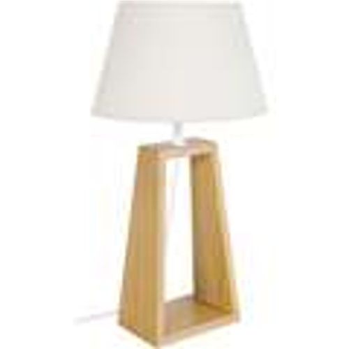 Lampade d’ufficio lampada da comodino tondo legno naturale e crudo - Tosel - Modalova
