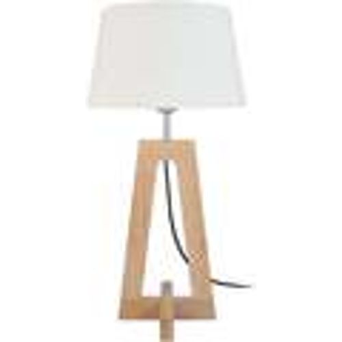 Lampade d’ufficio lampada da comodino tondo legno naturale e crudo - Tosel - Modalova