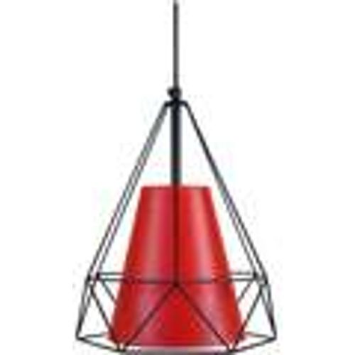 Lampadari, sospensioni e plafoniere Lampada a sospensione tondo metallo e rosso - Tosel - Modalova