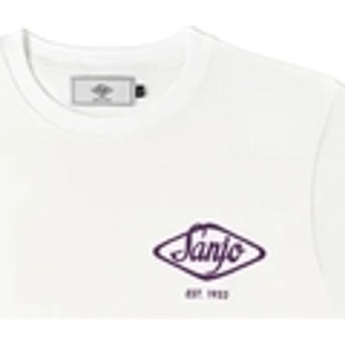 T-shirt & Polo Flocked Logo T-Shirt - White - Sanjo - Modalova