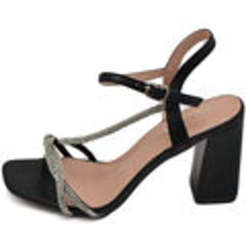 Sandali Sandalo donna ecopelle nera gioiello argento sabot aperto dietr - Malu Shoes - Modalova