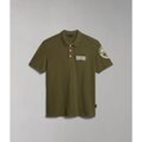T-shirt & Polo E-AMUNDSEN NP0A4H6A-GAE1 GREEN LICHEN - Napapijri - Modalova