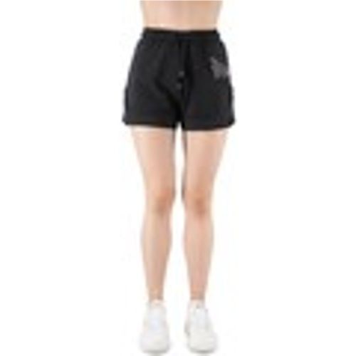 Pantaloni Shorts In Felpa Con Logo Laterale - Disclaimer - Modalova