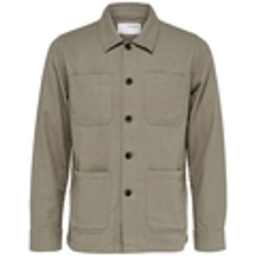 Camicia a maniche lunghe Brody Linen Shirt - Vetiver - Selected - Modalova