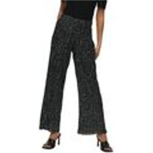 Pantaloni Elema Pleated Trousers - Black Mini Flower - Only - Modalova