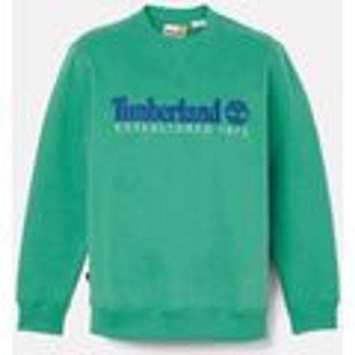 Felpa TB0A65DD LS EST. 1973 CREW BB SWEATSHIRT-ED3 CELTIC GREEN - Timberland - Modalova