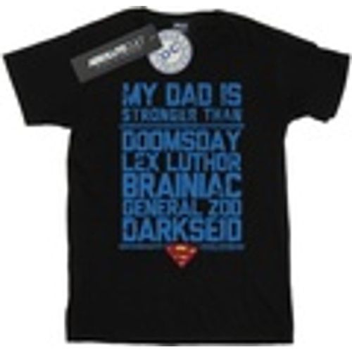 T-shirts a maniche lunghe Superman My Dad Is Stronger Than - Dc Comics - Modalova