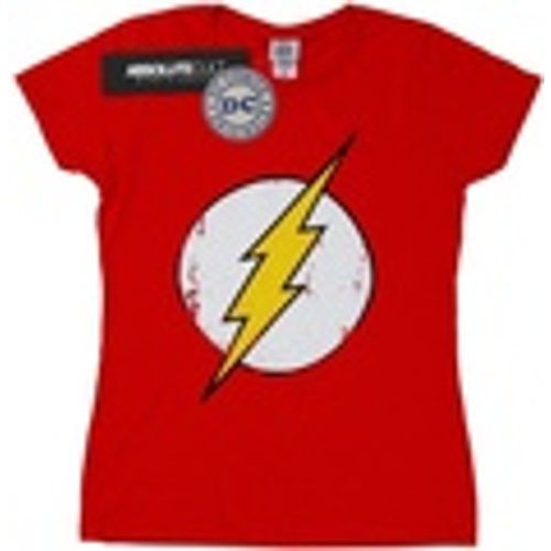 T-shirts a maniche lunghe Flash Distressed Logo - Dc Comics - Modalova