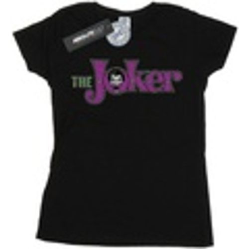 T-shirts a maniche lunghe The Joker Crackle Logo - Dc Comics - Modalova