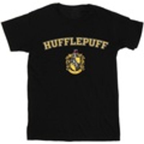 T-shirts a maniche lunghe Hufflepuff Crest - Harry Potter - Modalova