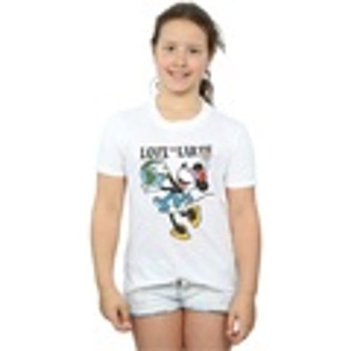 T-shirts a maniche lunghe Mickey Mouse Love The Earth - Disney - Modalova