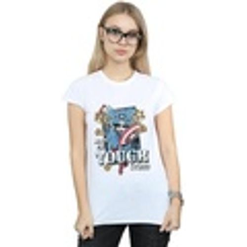 T-shirts a maniche lunghe Captain America Made Of Tough Stuff - Marvel - Modalova