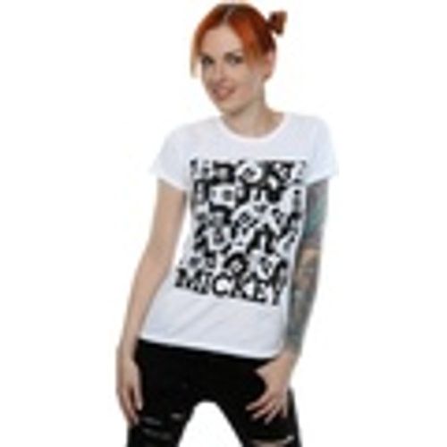 T-shirts a maniche lunghe Mickey Mouse Grid - Disney - Modalova