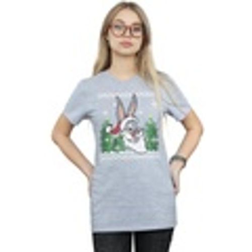 T-shirts a maniche lunghe Bugs Bunny Christmas Fair Isle - Dessins Animés - Modalova