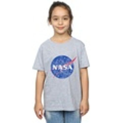 T-shirts a maniche lunghe Classic Insignia Logo Distressed - NASA - Modalova
