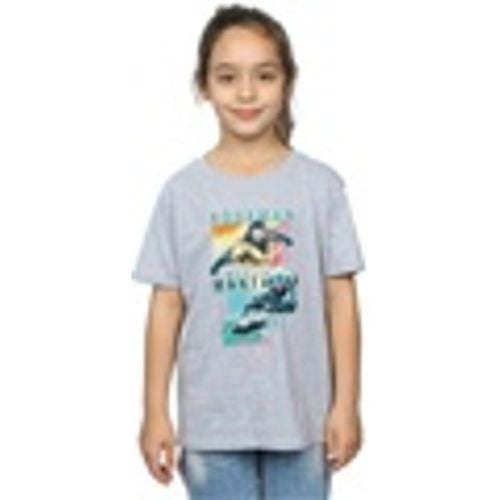T-shirts a maniche lunghe Aquaman Character Tiles - Dc Comics - Modalova