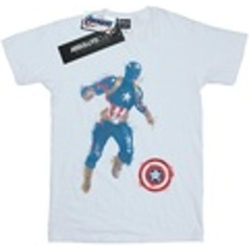 T-shirts a maniche lunghe Avengers Endgame Painted Captain America - Marvel - Modalova