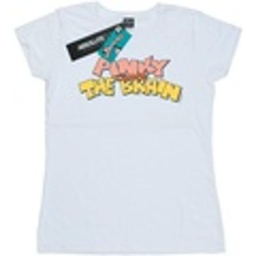 T-shirts a maniche lunghe Pinky And The Brain Logo - Animaniacs - Modalova
