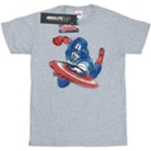 T-shirts a maniche lunghe Avengers Captain America Spray - Marvel - Modalova