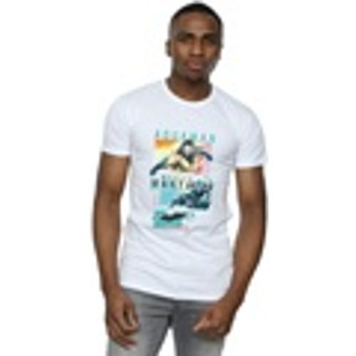 T-shirts a maniche lunghe Aquaman Character Tiles - Dc Comics - Modalova