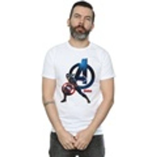 T-shirts a maniche lunghe Captain America Pose - Marvel - Modalova