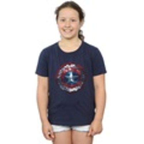 T-shirts a maniche lunghe Captain America Civil War Hex Shield - Marvel - Modalova