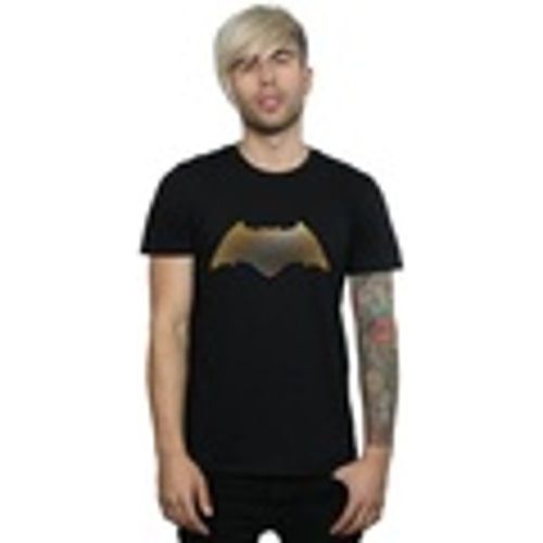 T-shirts a maniche lunghe Justice League Movie Batman Logo Textured - Dc Comics - Modalova