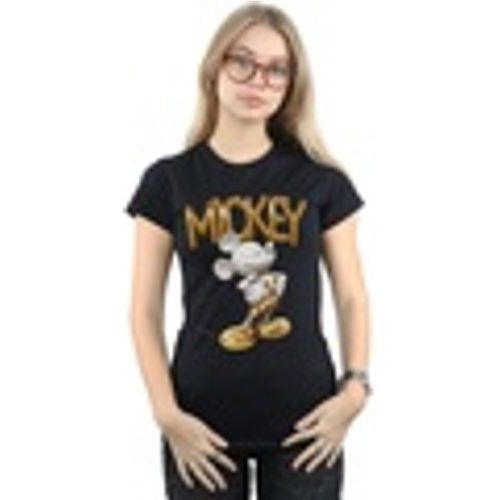 T-shirts a maniche lunghe Mickey Mouse Gold Statue - Disney - Modalova