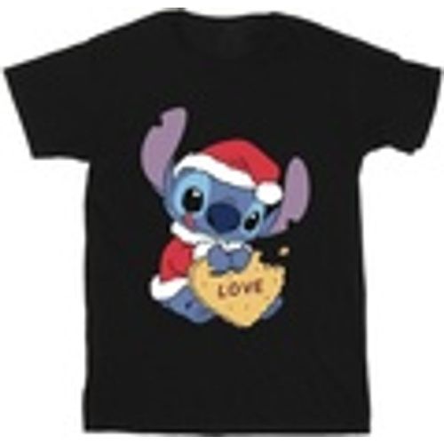 T-shirts a maniche lunghe Lilo And Stitch Christmas Love Biscuit - Disney - Modalova