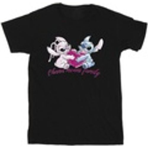 T-shirts a maniche lunghe Lilo And Stitch Ohana Heart With Angel - Disney - Modalova