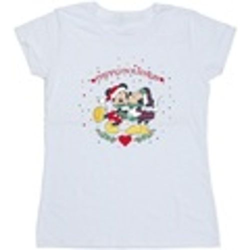 T-shirts a maniche lunghe Mickey Mouse Mickey Minnie Christmas - Disney - Modalova