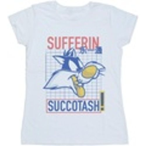 T-shirts a maniche lunghe Sylvester Sufferin Succotash - Dessins Animés - Modalova