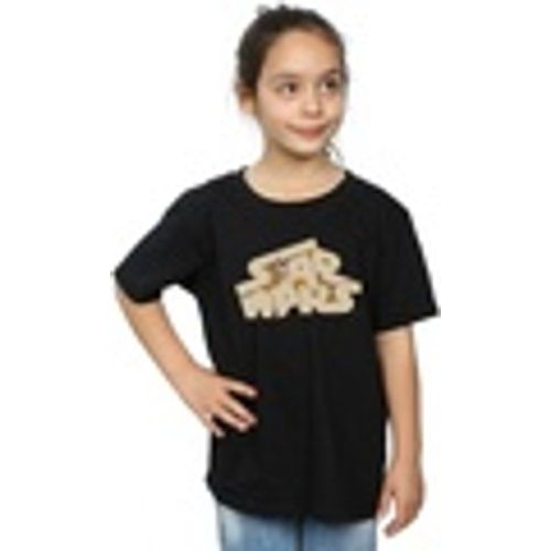 T-shirts a maniche lunghe Tatooine Jumble Logo - Disney - Modalova