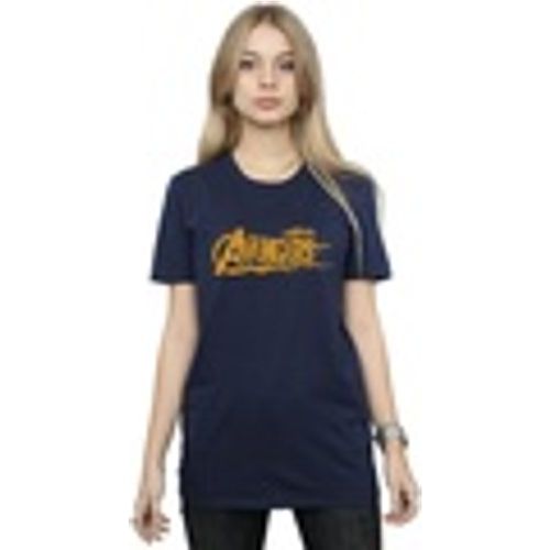 T-shirts a maniche lunghe Avengers Infinity War Orange Logo - Marvel - Modalova