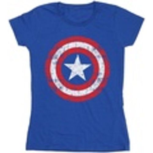 T-shirts a maniche lunghe Avengers Captain America Scratched Shield - Marvel - Modalova