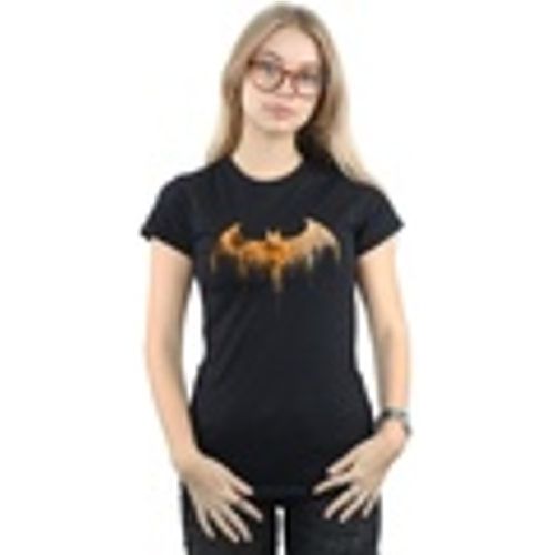 T-shirts a maniche lunghe Batman Arkham Knight Halloween Moon Logo Fill - Dc Comics - Modalova
