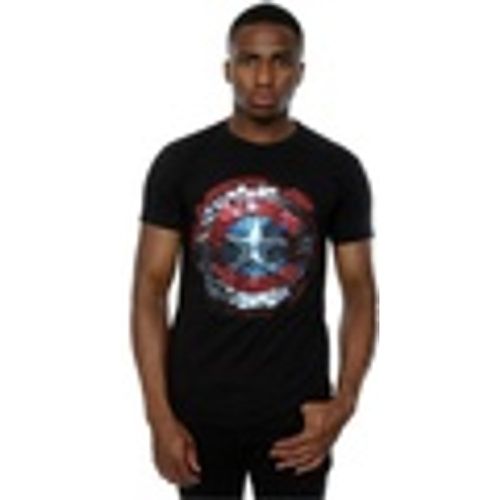 T-shirts a maniche lunghe Captain America Civil War Hex Shield - Marvel - Modalova