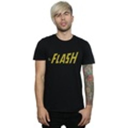 T-shirts a maniche lunghe Flash Crackle Logo - Dc Comics - Modalova