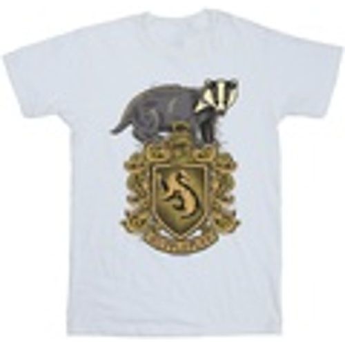T-shirts a maniche lunghe Hufflepuff Sketch Crest - Harry Potter - Modalova