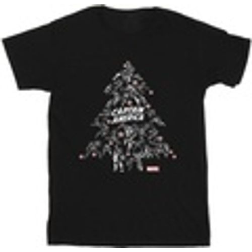 T-shirts a maniche lunghe Captain America Christmas Tree - Marvel - Modalova