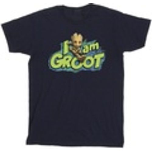 T-shirts a maniche lunghe Guardians Of The Galaxy I Am Groot Jumping - Marvel - Modalova