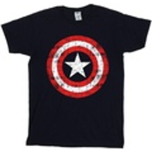 T-shirts a maniche lunghe Avengers Captain America Scratched Shield - Marvel - Modalova