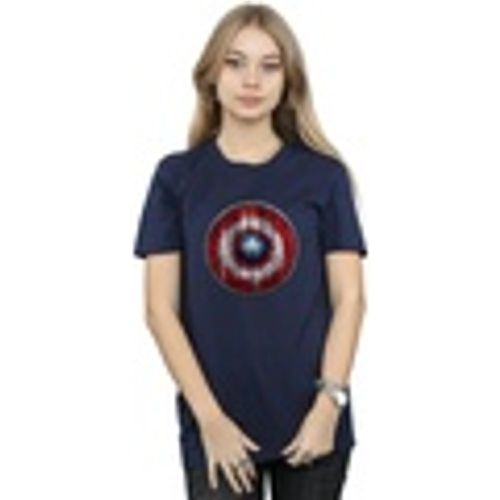 T-shirts a maniche lunghe Captain America Wooden Shield - Marvel - Modalova
