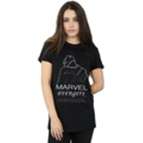 T-shirts a maniche lunghe Black Panther Single Line - Marvel - Modalova