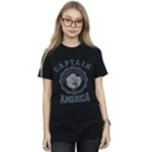 T-shirts a maniche lunghe Captain America Collegiate - Marvel - Modalova