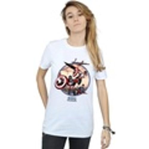 T-shirts a maniche lunghe Captain America And Falcon In Battle - Marvel - Modalova