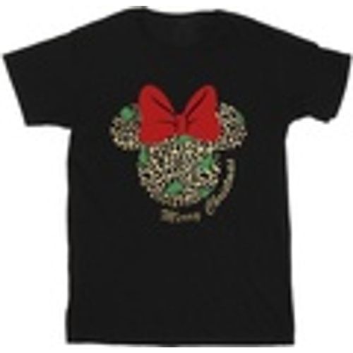 T-shirts a maniche lunghe Minnie Mouse Leopard Christmas - Disney - Modalova
