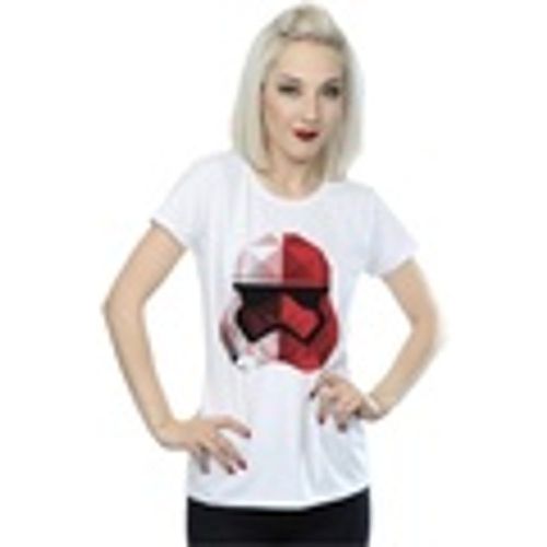 T-shirts a maniche lunghe The Last Jedi Stormtrooper Red Cubist Helmet - Disney - Modalova